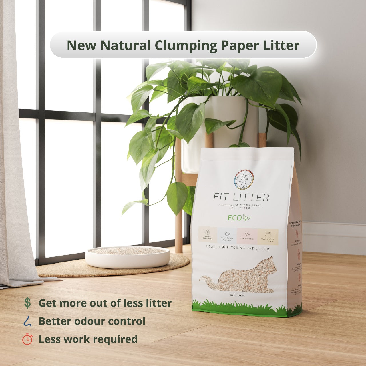 Clumping paper litter best sale